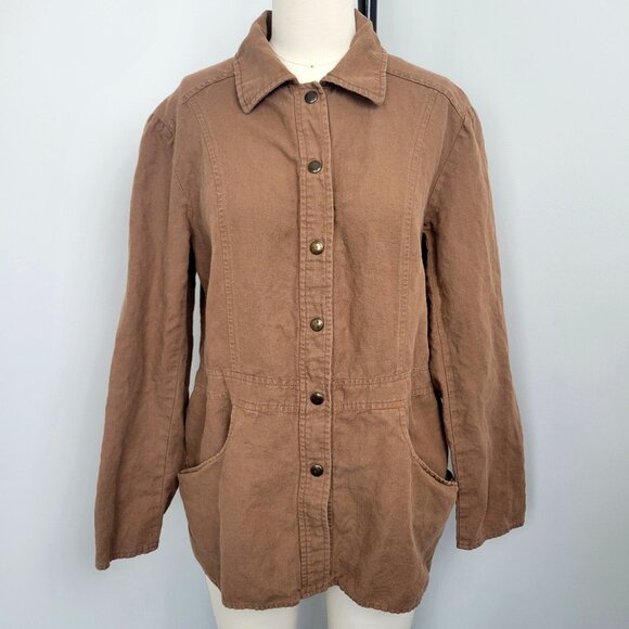 Express Jackets & Blazers - Vintage Express Made in USA Linen Cotton Button Front lightweight Jacket